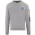 Aquascutum Embossed Circle Small Logo Grey Sweatshirt Fg0423 94 - Style Centre Wholesale